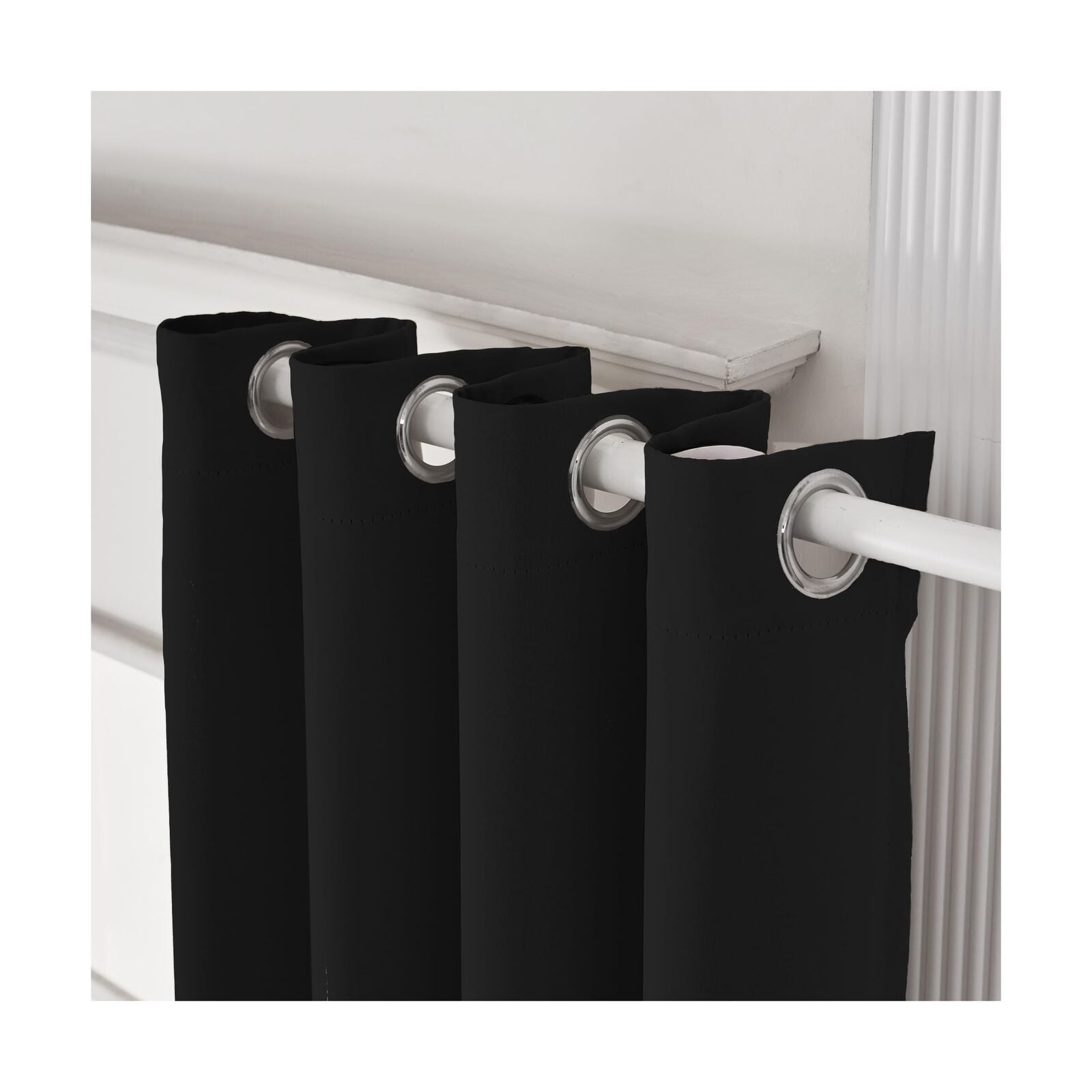 Blackout Extra Long Curtain,Room Darkening High Ceiling Draperies for Living ...