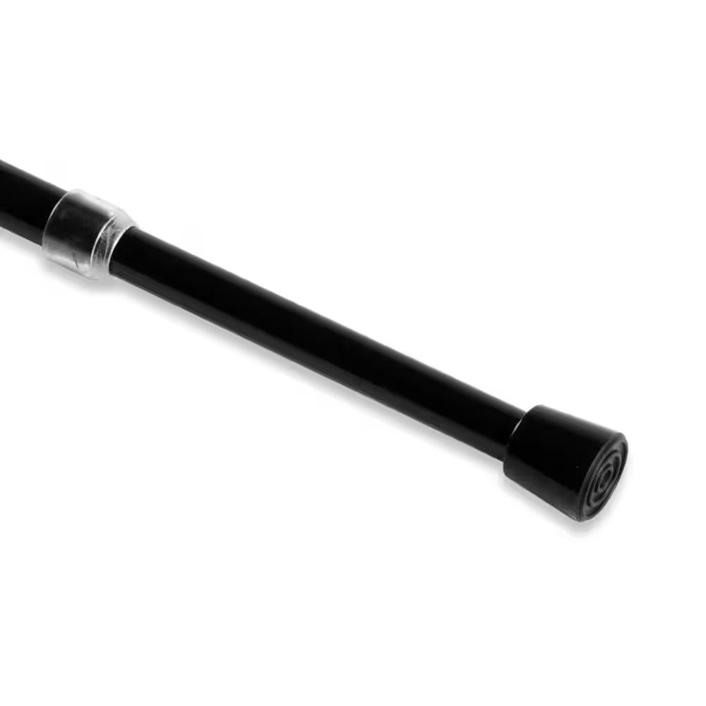 48 In. - 84 In. Tension Curtain Rod in Black