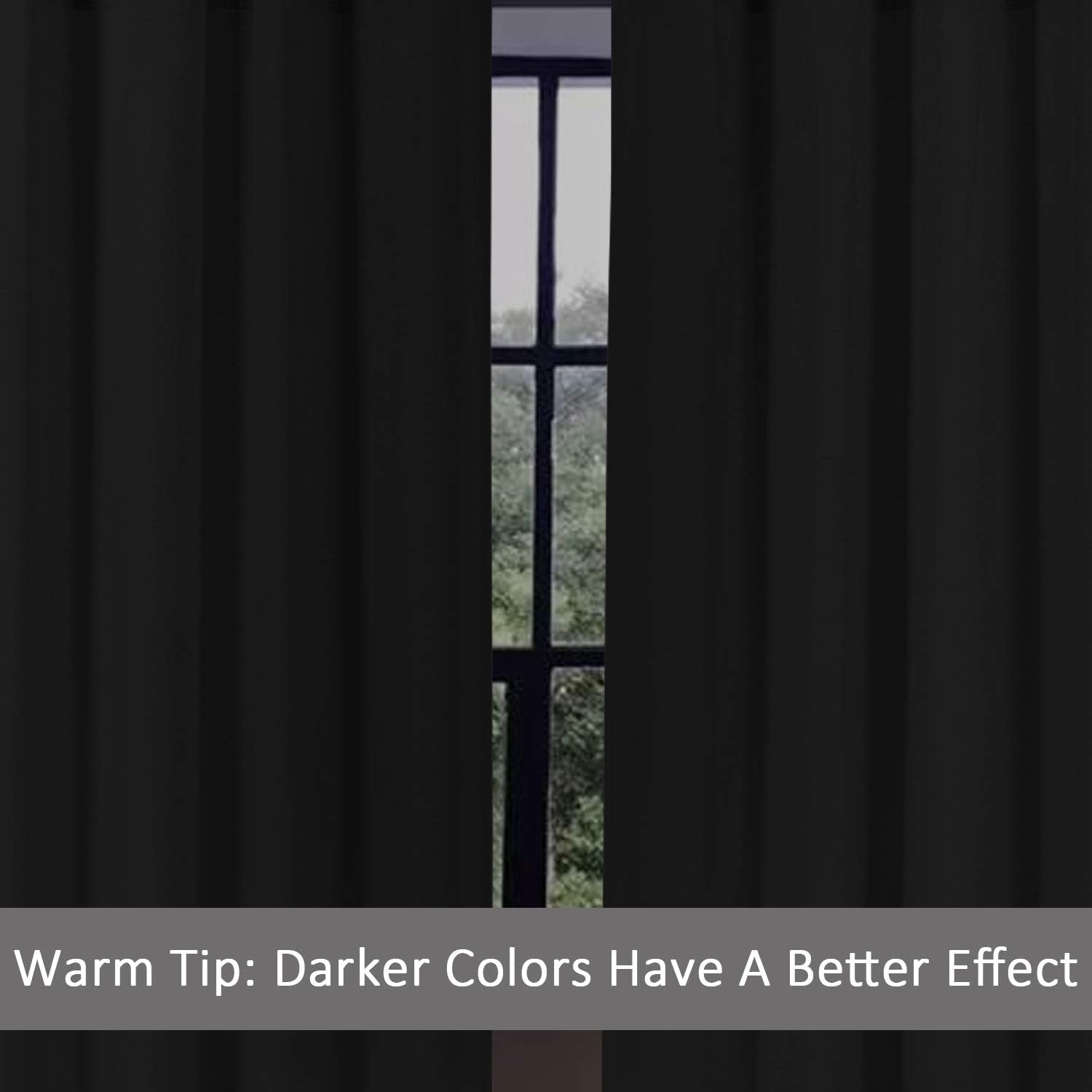 Blackout Curtains for Bedroom, Room Darkening Curtains Drapes 2 Panels Extra Thick Thermal Insulated Curtain with Grommets for Living Room (42" W X 63" L, White)