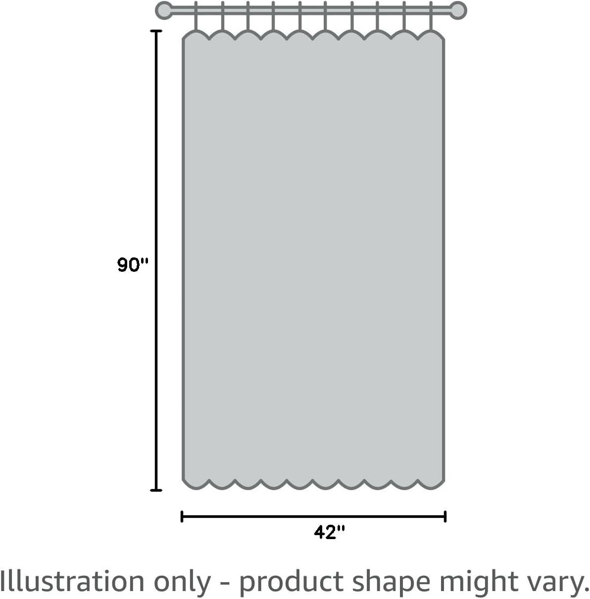 100% Blackout Curtains, Full Shade 90 Inches Long Complete Light Blocking Drapes for Living Room,Thermal Insulated Bedroom Window Treatment Drapes (2 Panels,Haze Blue, 42 X 90 Inch)