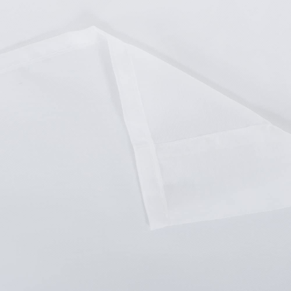 White Patio Sheer Curtains - Indoor Outdoor Grommet Top Waterproof Voile Sheer Drapes/Shades/Blinds for Patio Privacy, 54 Inch Width X 108 Inch Length,1 Panel