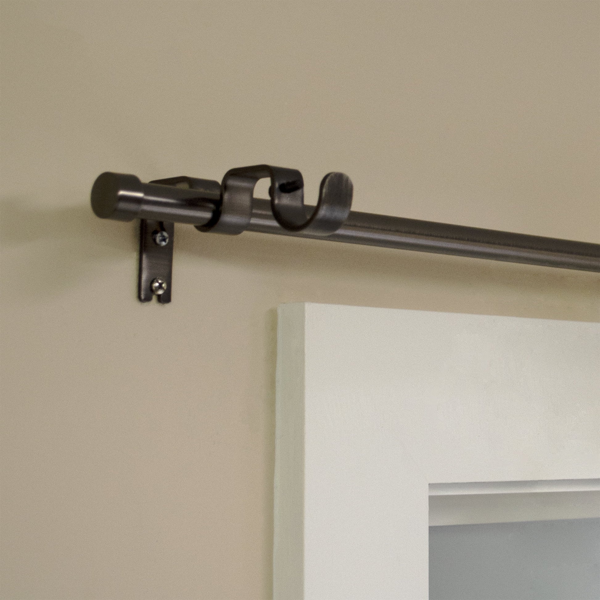 Better Homes and Gardens 5/8" Diameter Plated Pewter Add-On Rod Set, 44 - 120" Expandable Width