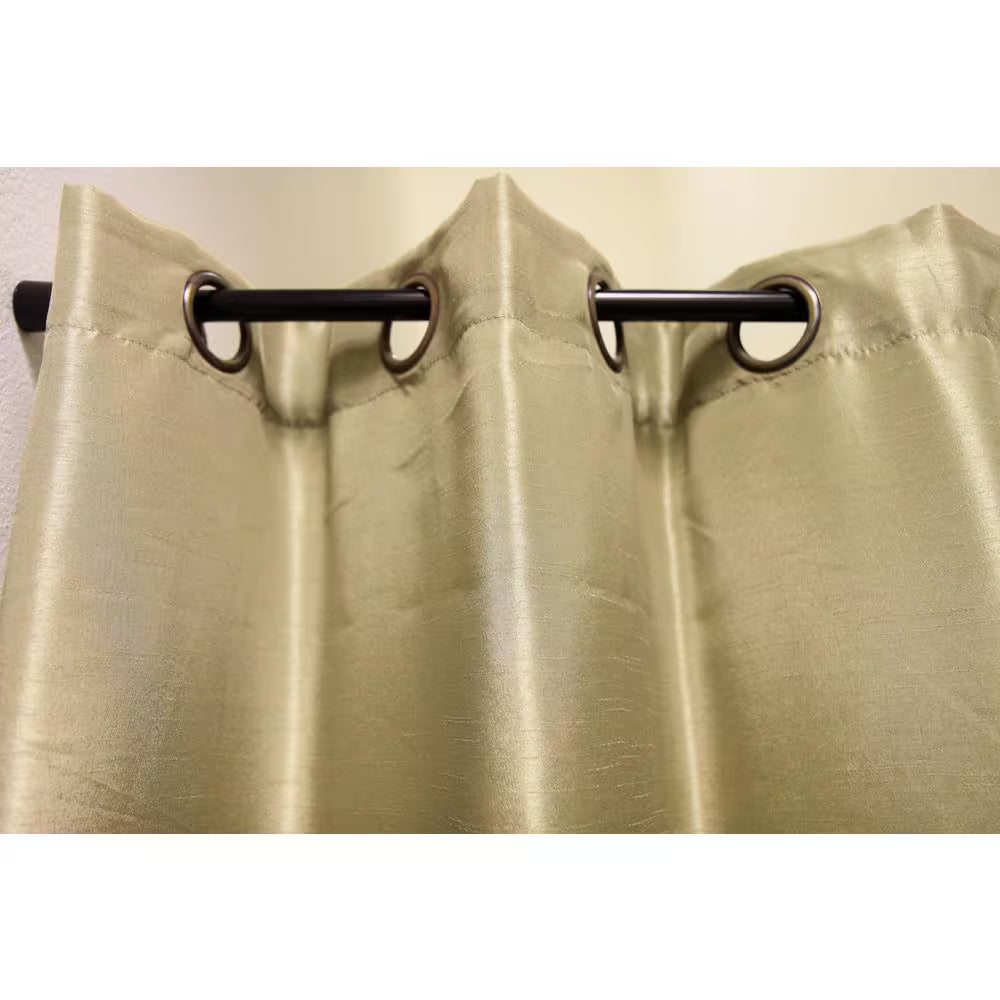48 In. - 84 In. Tension Curtain Rod in Black