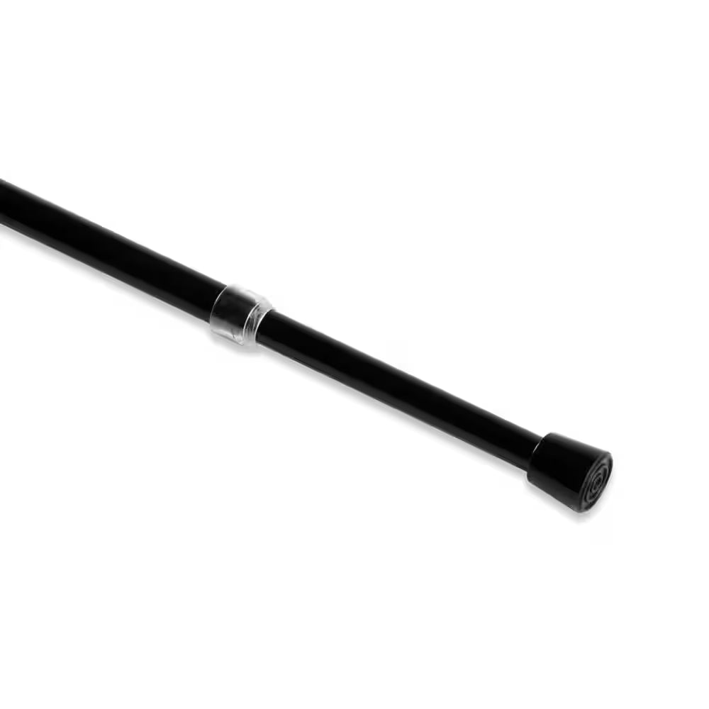 48 In. - 84 In. Tension Curtain Rod in Black