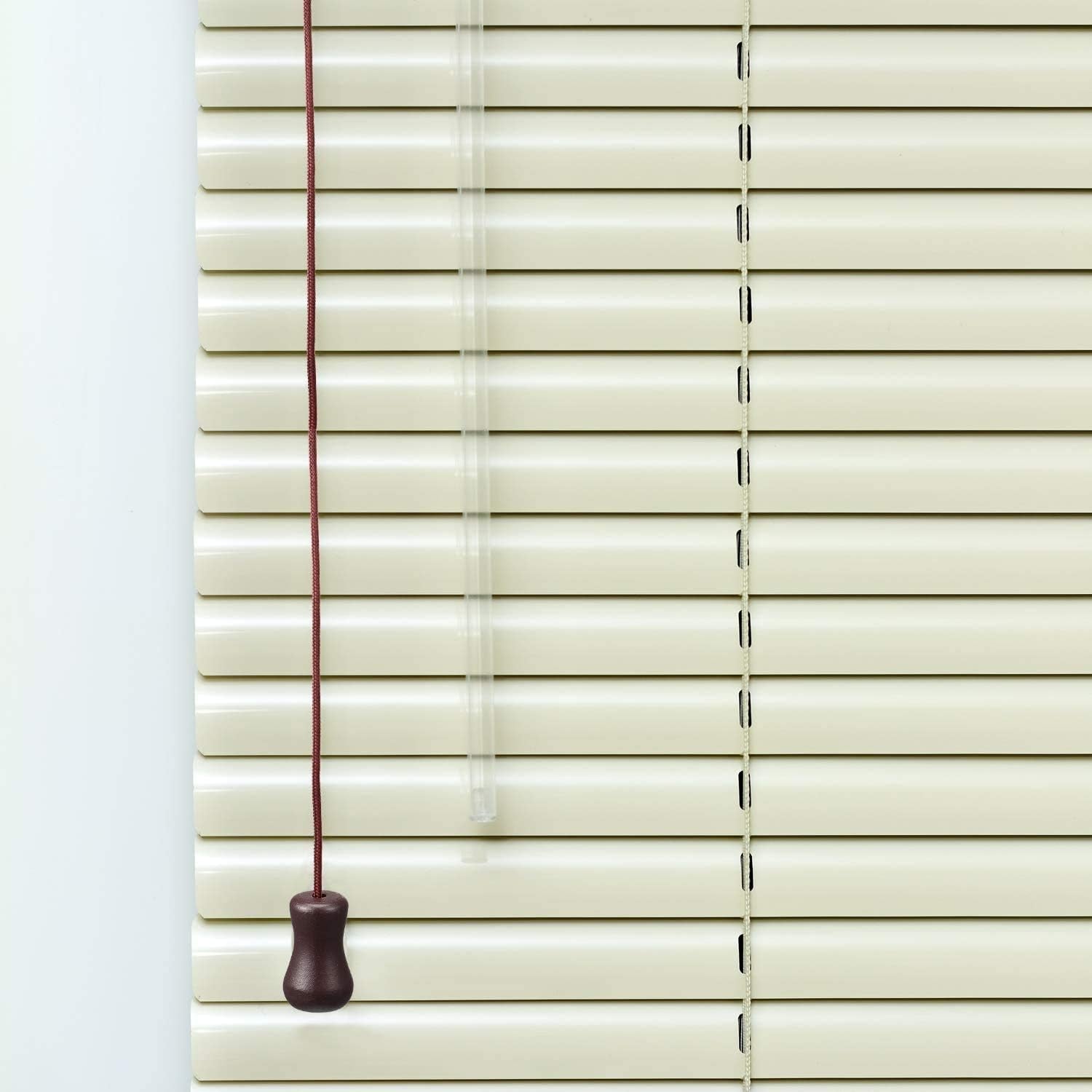 12 Pieces Blind Pull Cord Knobs Wood Cord Tassels Window Blinds Wood Cord Tassels Wooden Hanging Ball Pulls for Curtain Craft (Brown)