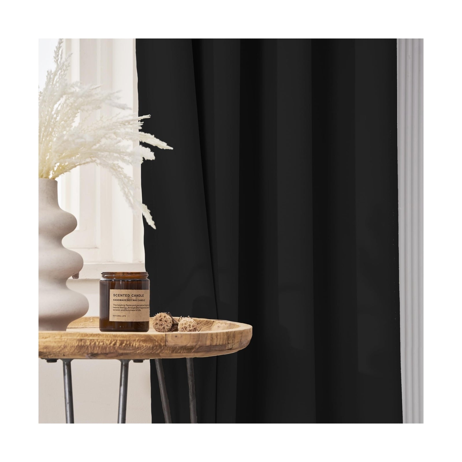 Blackout Extra Long Curtain,Room Darkening High Ceiling Draperies for Living ...