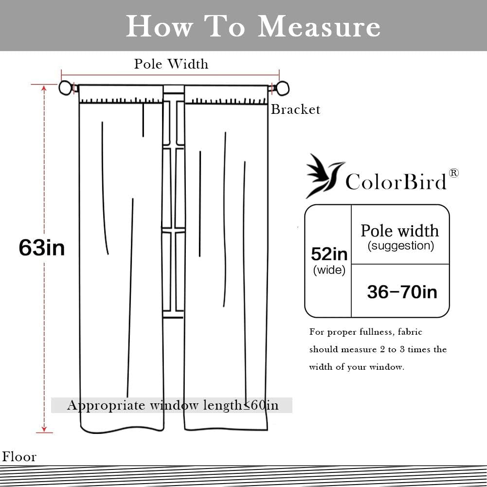 Striped Farmhouse Curtains for Living Room, 2 Panels Cotton Linen Room Darkening Curtains 63 Inch Length Tassel Beige Rod Pocket Window Drapes for Dining Nursery Doorway