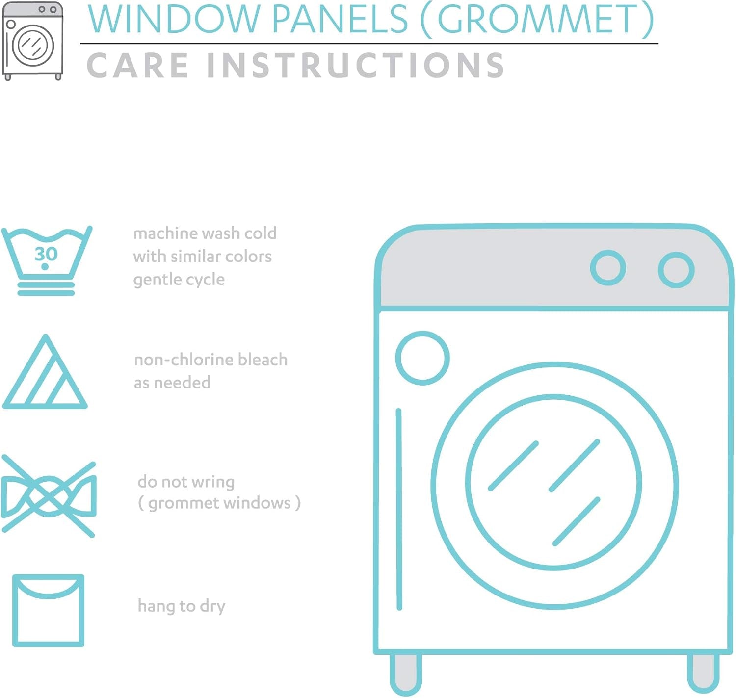Insulated Grommet Blackout Window Curtain Panels, Pair, 52" W X 120" L, Light Gray - Classic Modern Design - 120 Inch Curtains - Extra Long Curtains for Living Room, Bedroom, or Dining Room