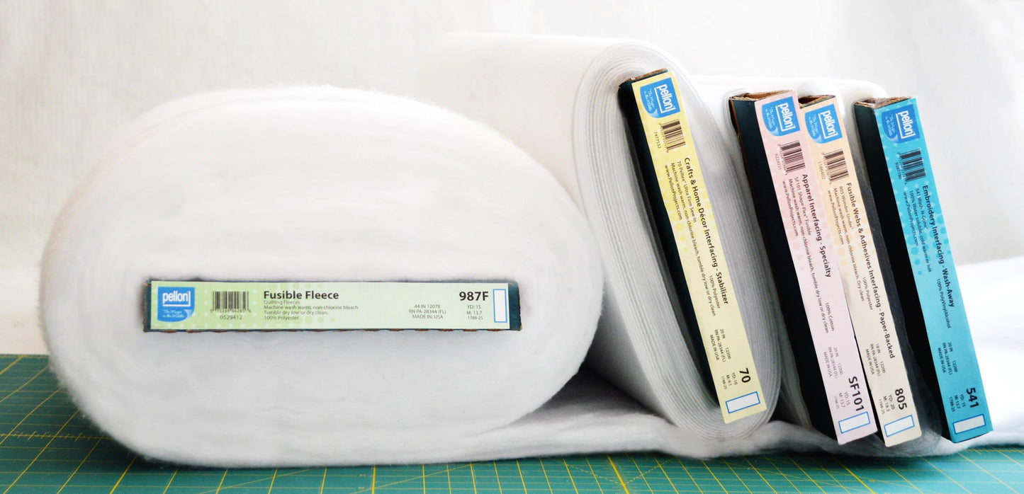 Buckram Sew-In Fabric Stabilizer, White, 20" x 10 Yards, Sold by the Bolt