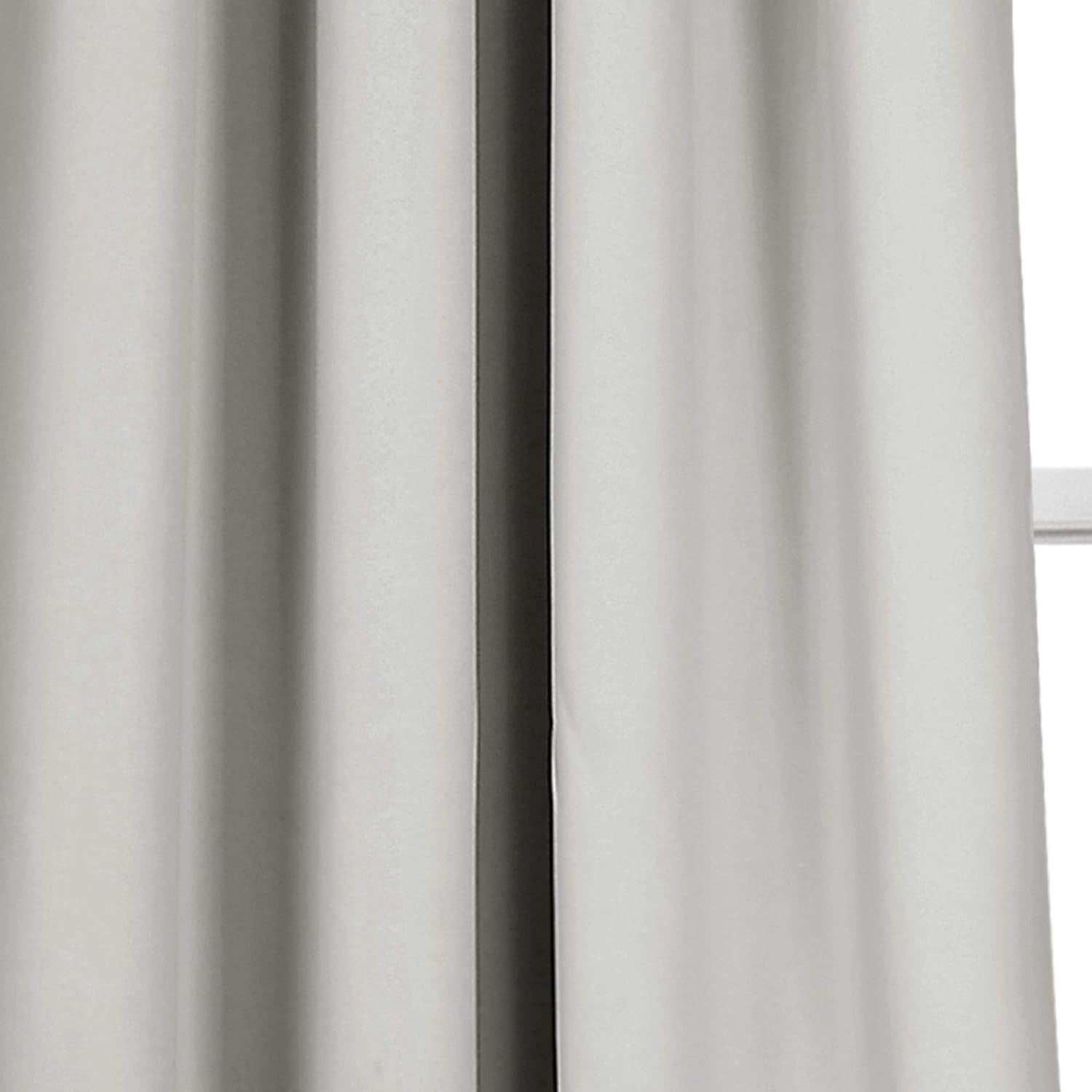 Insulated Grommet Blackout Window Curtain Panels, Pair, 52" W X 120" L, Light Gray - Classic Modern Design - 120 Inch Curtains - Extra Long Curtains for Living Room, Bedroom, or Dining Room