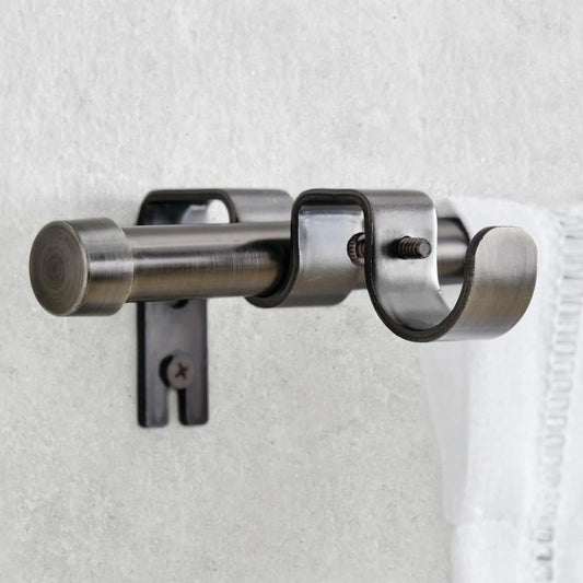 Better Homes and Gardens 5/8" Diameter Plated Pewter Add-On Rod Set, 44 - 120" Expandable Width