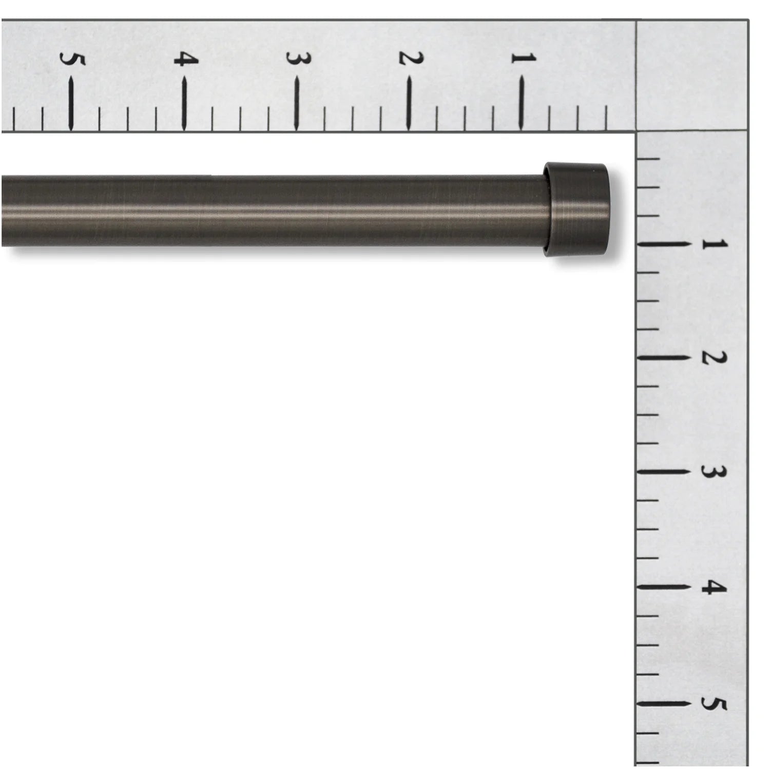 Better Homes and Gardens 5/8" Diameter Plated Pewter Add-On Rod Set, 44 - 120" Expandable Width