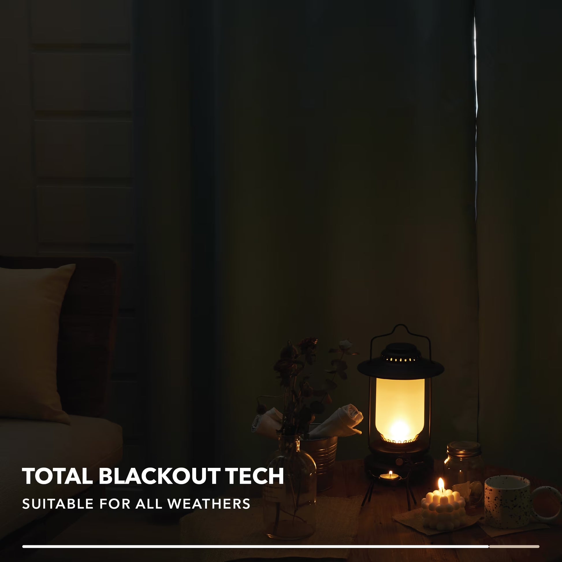 100% Blackout Curtains 84 Inch Length 2 Panels Set, Thermal Insulated Energy Saving Linen Curtains for Living Room (Flaxen, 52 X 84 Inch, 2 Panels)