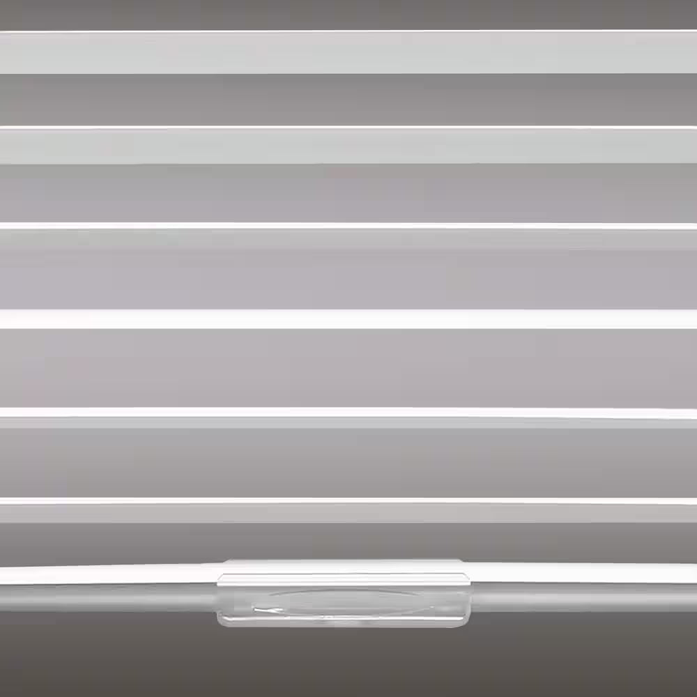 White Cordless Enhanced Room Darkening Vinyl Blinds with 1 In. Slat - 31 In. W X 72 In. L (Actual 30.5 In. W X 72 In. L)