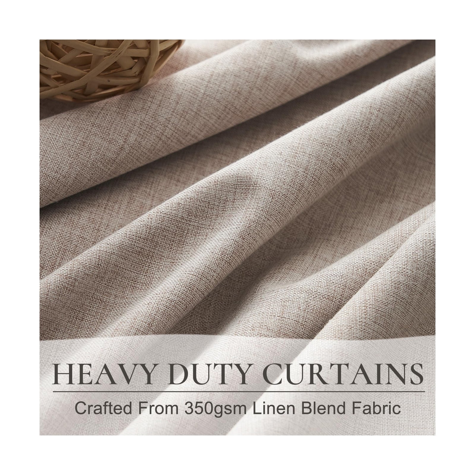 Extra Long Blackout Curtains for 10 Foot High Living Room Large Window Pinch ...