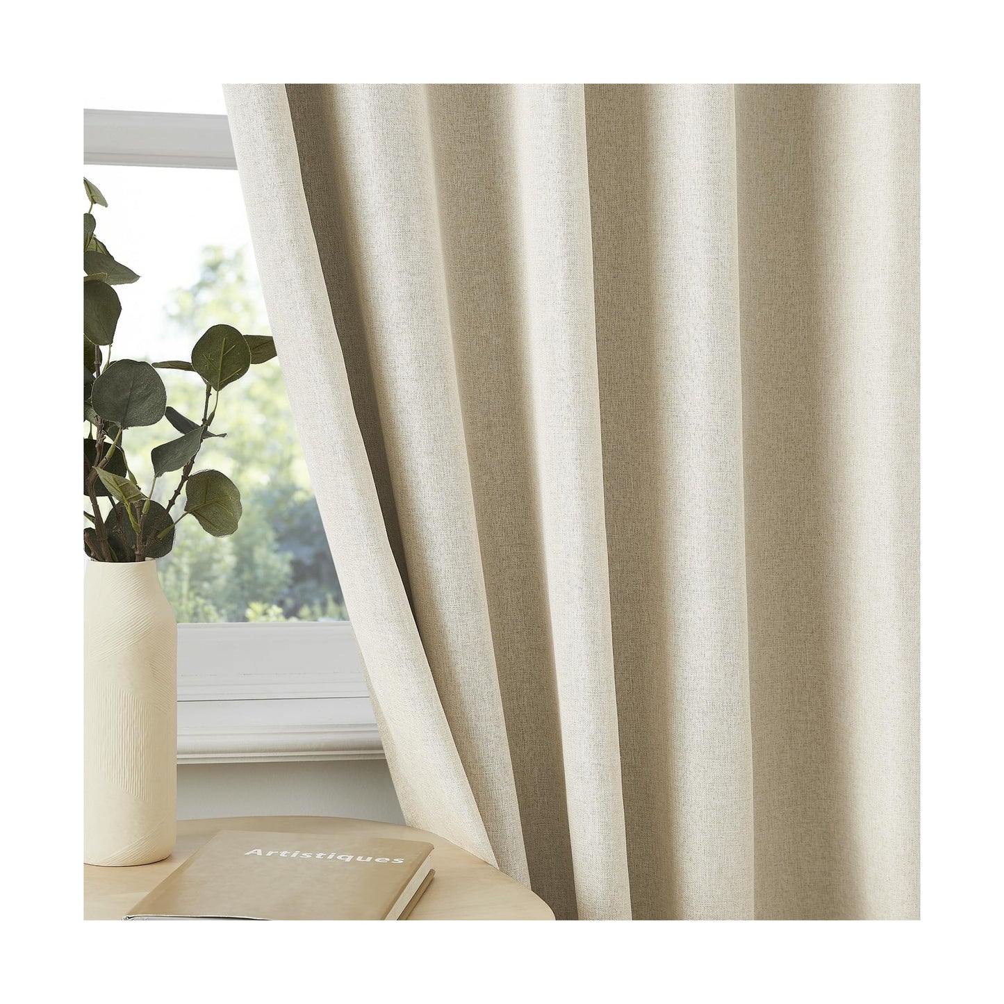 Exra Long Blackout Curtains for Large Window 144 Inch 12Ft, Back Tab Pleated ...
