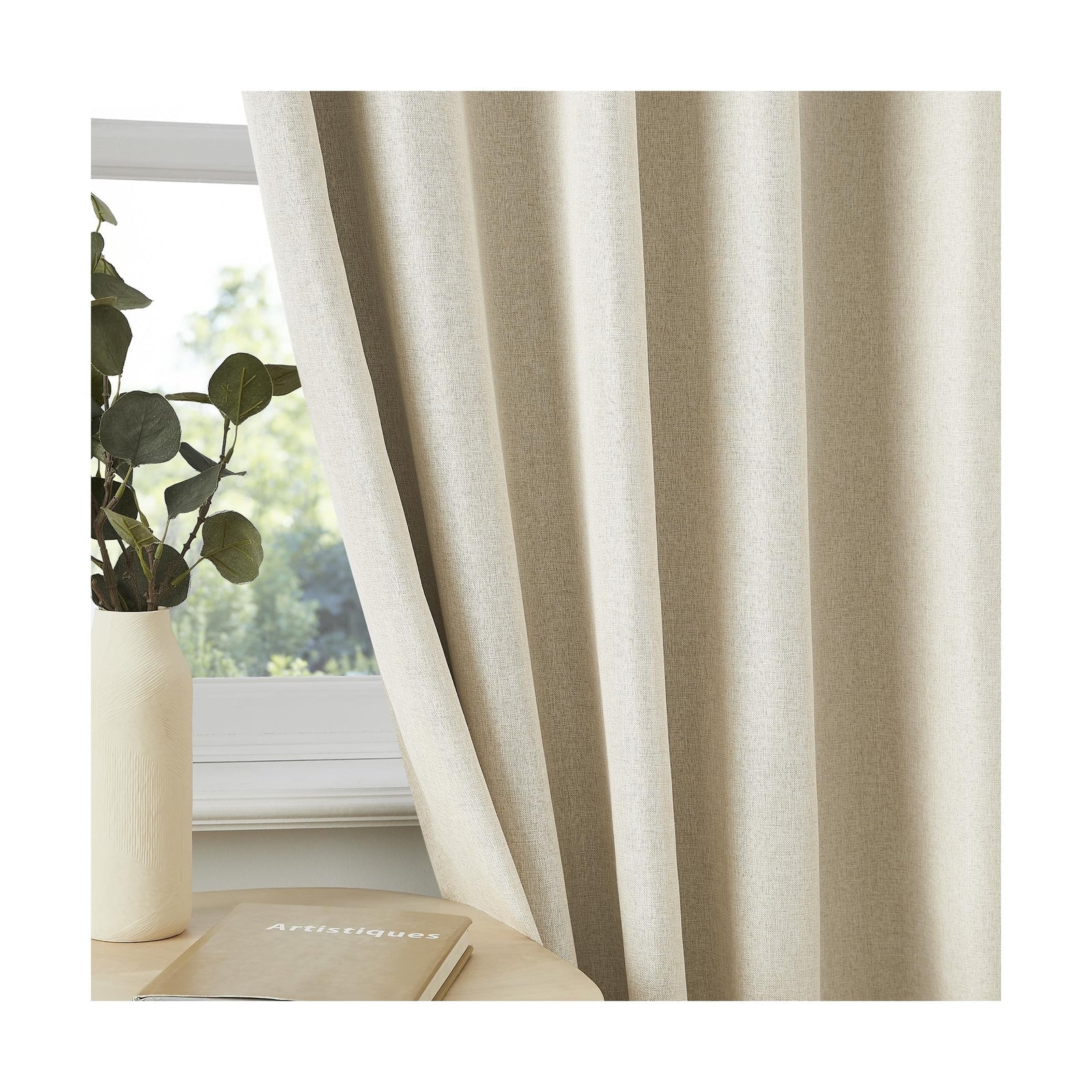 Exra Long Blackout Curtains for Large Window 144 Inch 12Ft, Back Tab Pleated ...