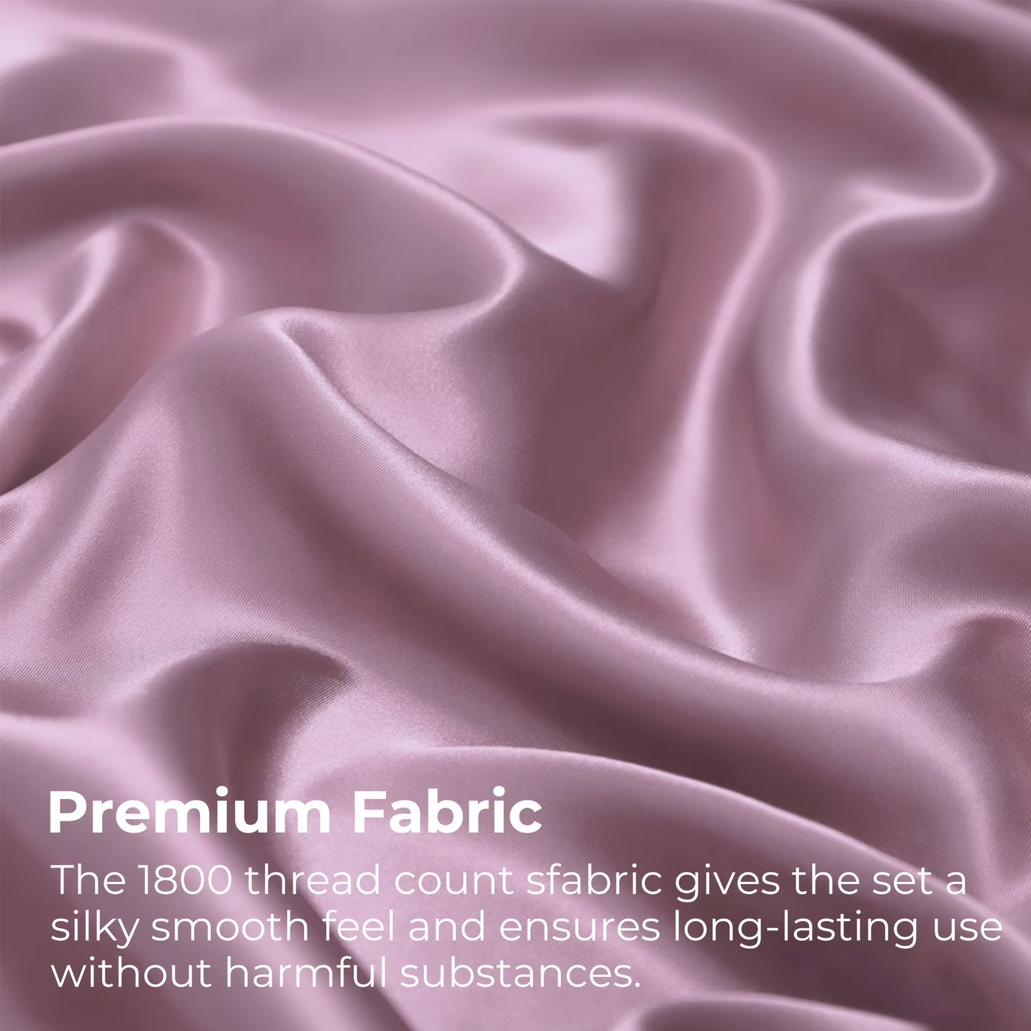 Satin Sheets, Full Size Soft Silky Sheet Set,4 Pieces, Red Bean Sand