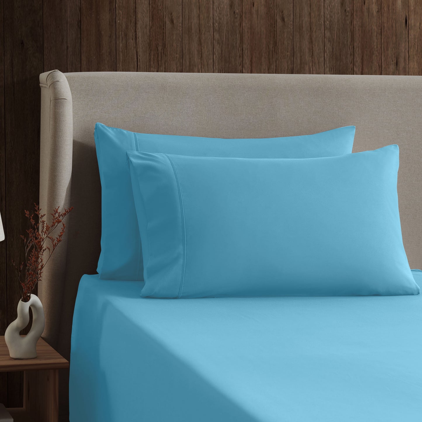 Full Size Sheets Set,1800 Series Extra Deep Pocket Bed Sheets Soft Microfiber Full Sheets, 4 Piece Sheets Full
