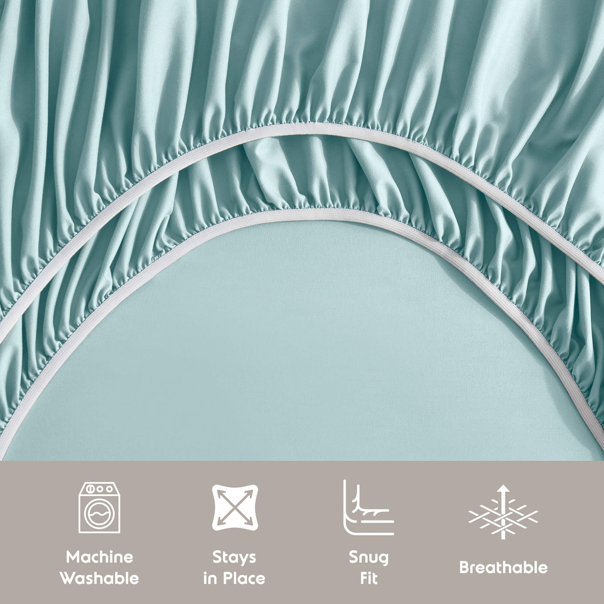 Full Size Sheets Set,1800 Series Extra Deep Pocket Bed Sheets Soft Microfiber Full Sheets, 4 Piece Sheets Full