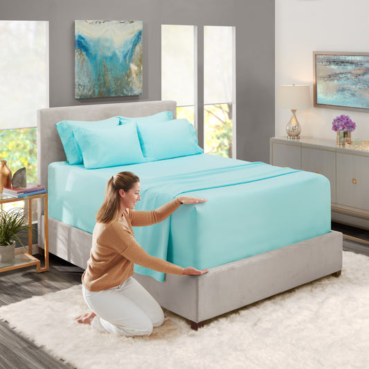 Full Size Sheets Set,1800 Series Extra Deep Pocket Bed Sheets Soft Microfiber Full Sheets, 4 Piece Sheets Full