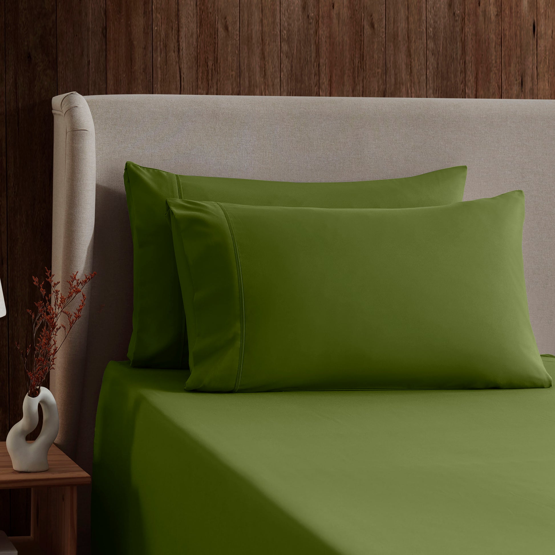 King Sheets Set, 1800 Series Extra Deep Pocket King Size Sheets Soft Microfiber Bed Sheets, 4 Piece Sheets King