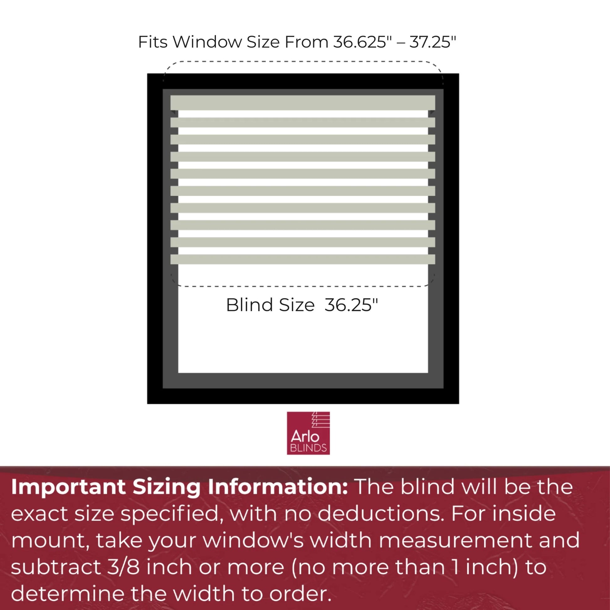 Faux Wood Blind with Crown Valance - 36 1/4"W X 60"H, White, Cordless 2” Slat Horizontal Blind - for Kitchen, Bedroom, Living Room, Doors
