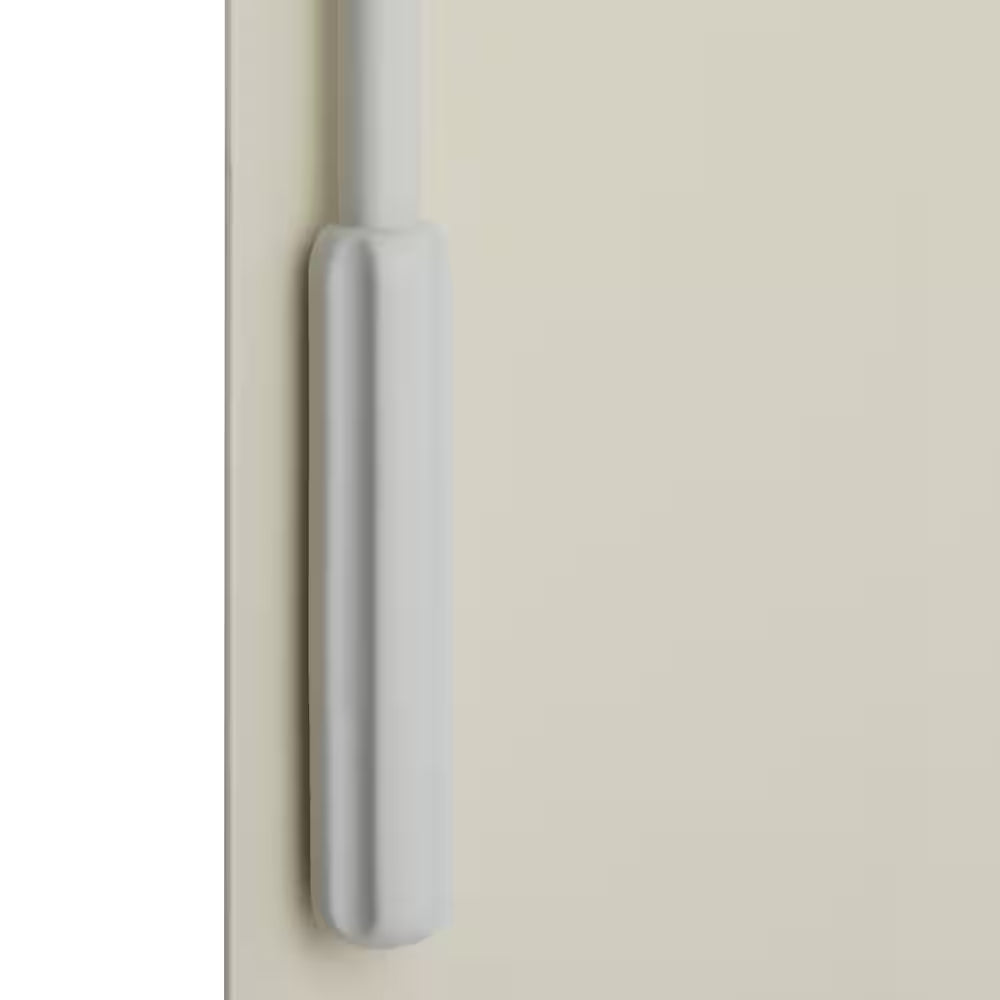 Alabaster Cordless Room Darkening Vertical Blinds for Sliding Doors Kit with 3.5 In. Slats - 78 In. W X 84 In. L