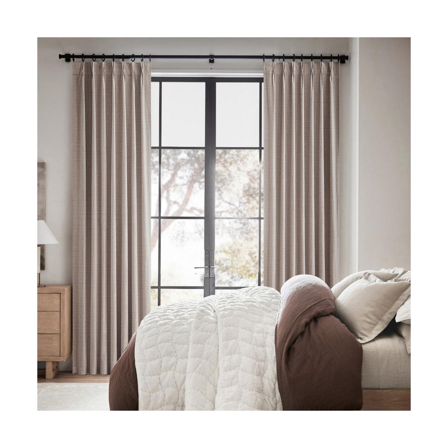 Extra Long Blackout Curtains for 10 Foot High Living Room Large Window Pinch ...