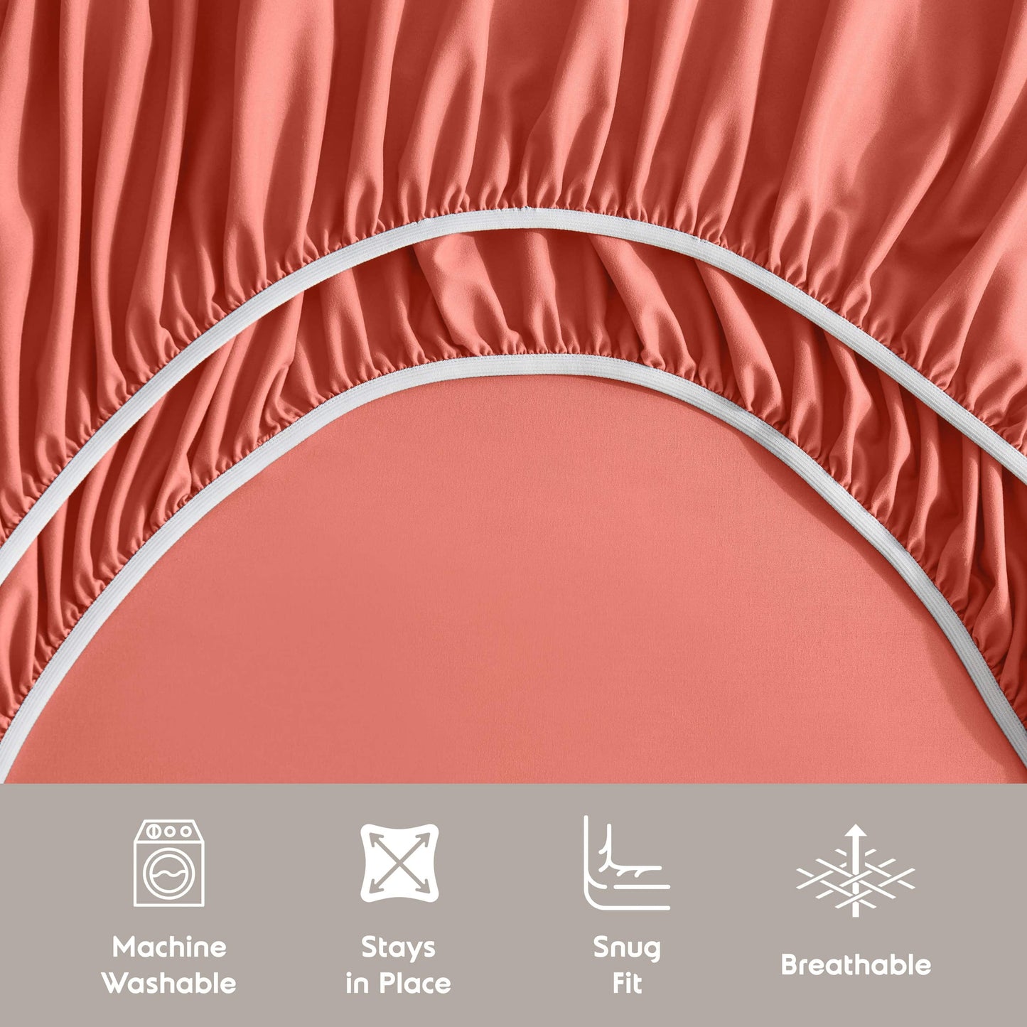 Twin Sheets Set, 1800 Series Extra Deep Pocket Twin Sheet Soft Microfiber 4 Piece Twin Bed Sheets