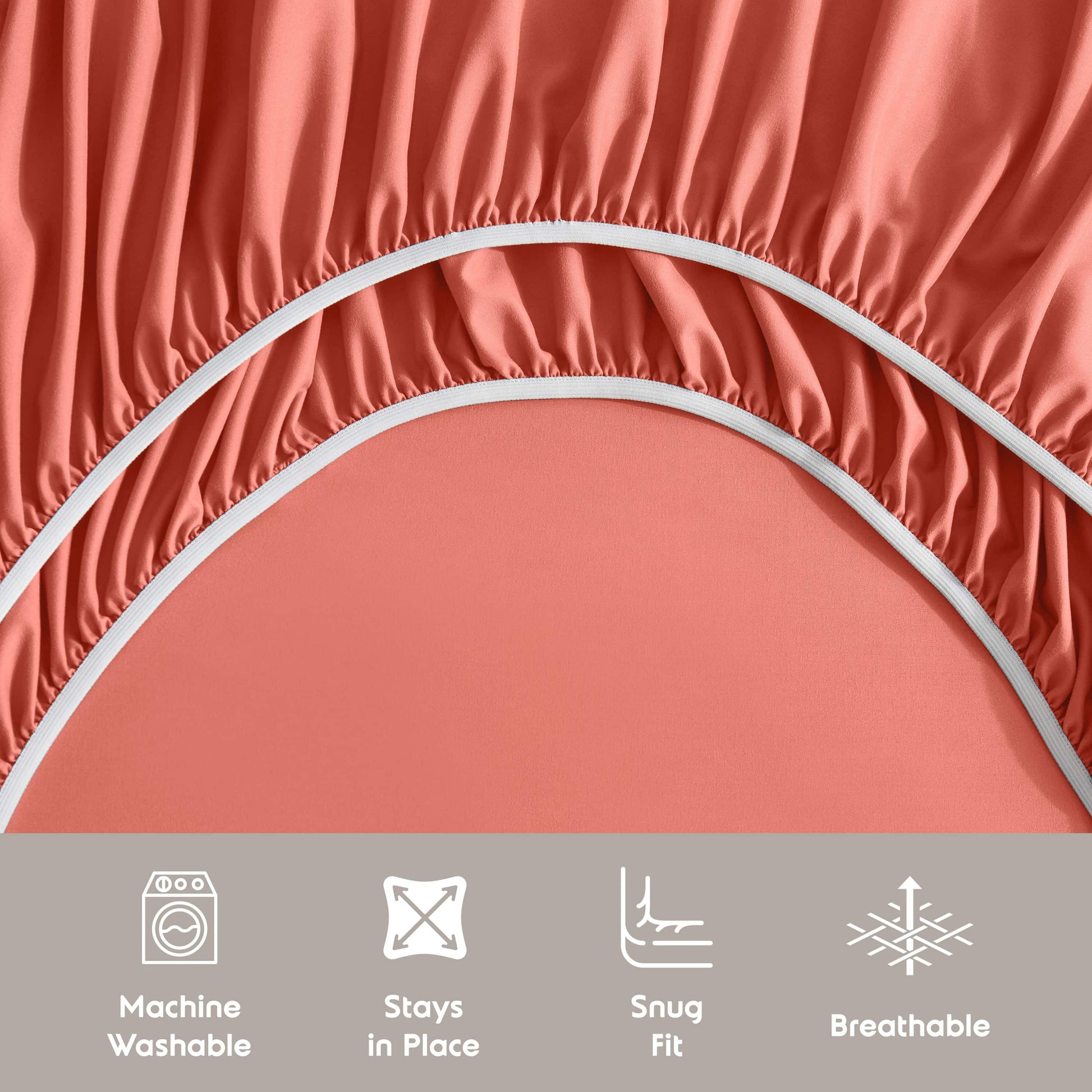Twin Sheets Set, 1800 Series Extra Deep Pocket Twin Sheet Soft Microfiber 4 Piece Twin Bed Sheets