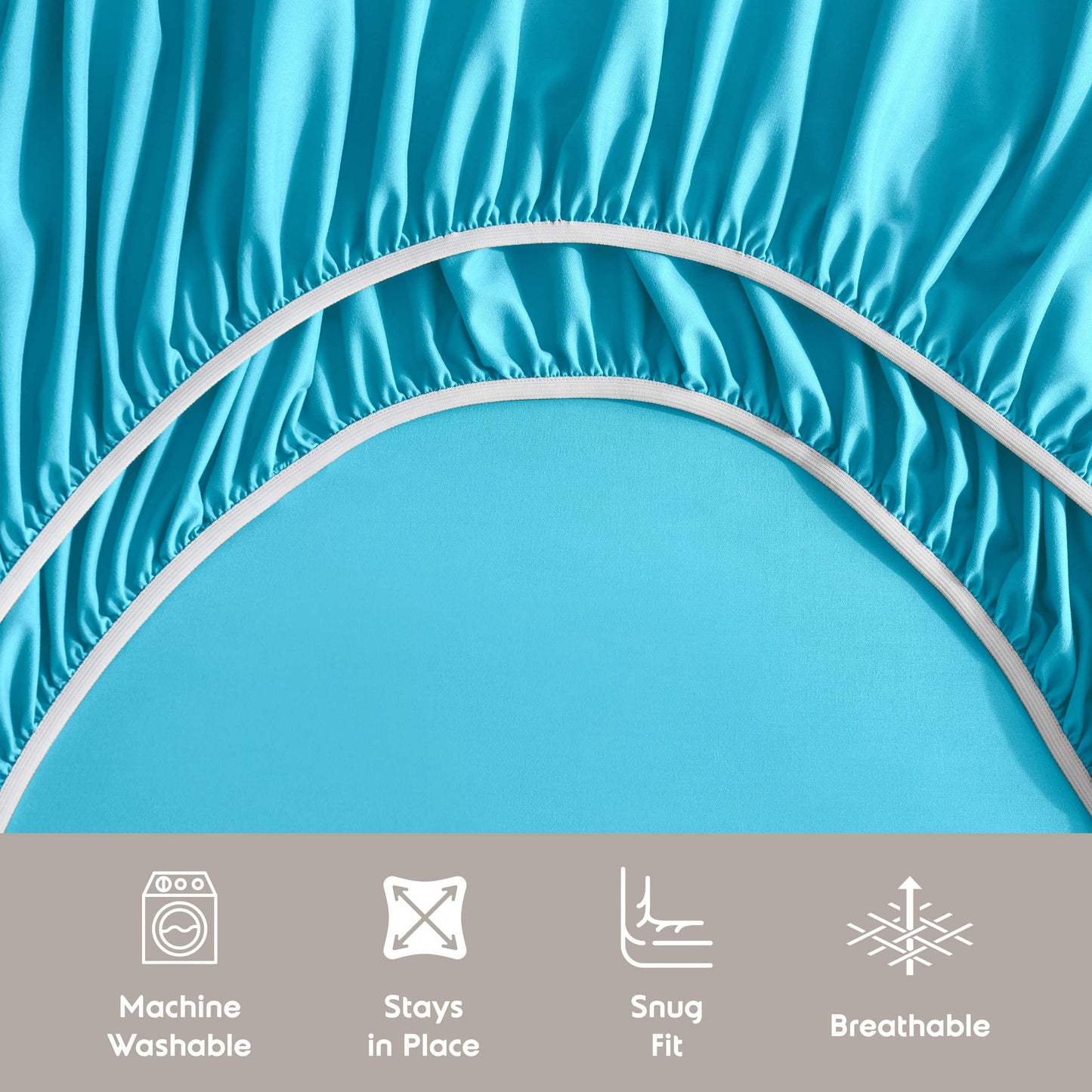 Full Size Sheets Set,1800 Series Extra Deep Pocket Bed Sheets Soft Microfiber Full Sheets, 4 Piece Sheets Full