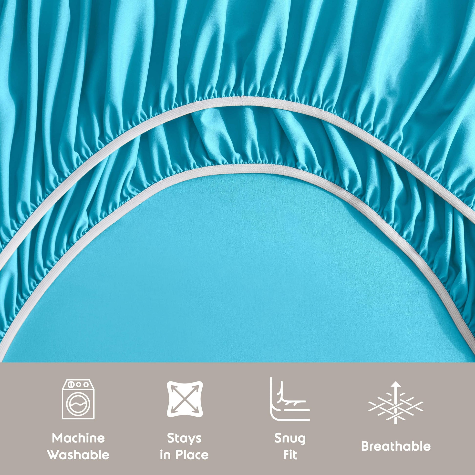 Full Size Sheets Set,1800 Series Extra Deep Pocket Bed Sheets Soft Microfiber Full Sheets, 4 Piece Sheets Full